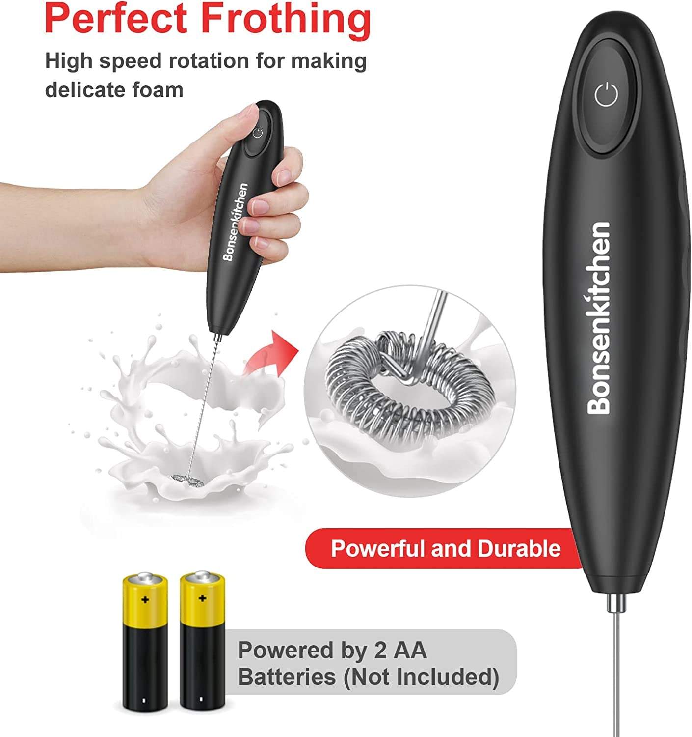 Handheld Milk Frother Automatic Milk Foam Maker Hand Frother for Coffe