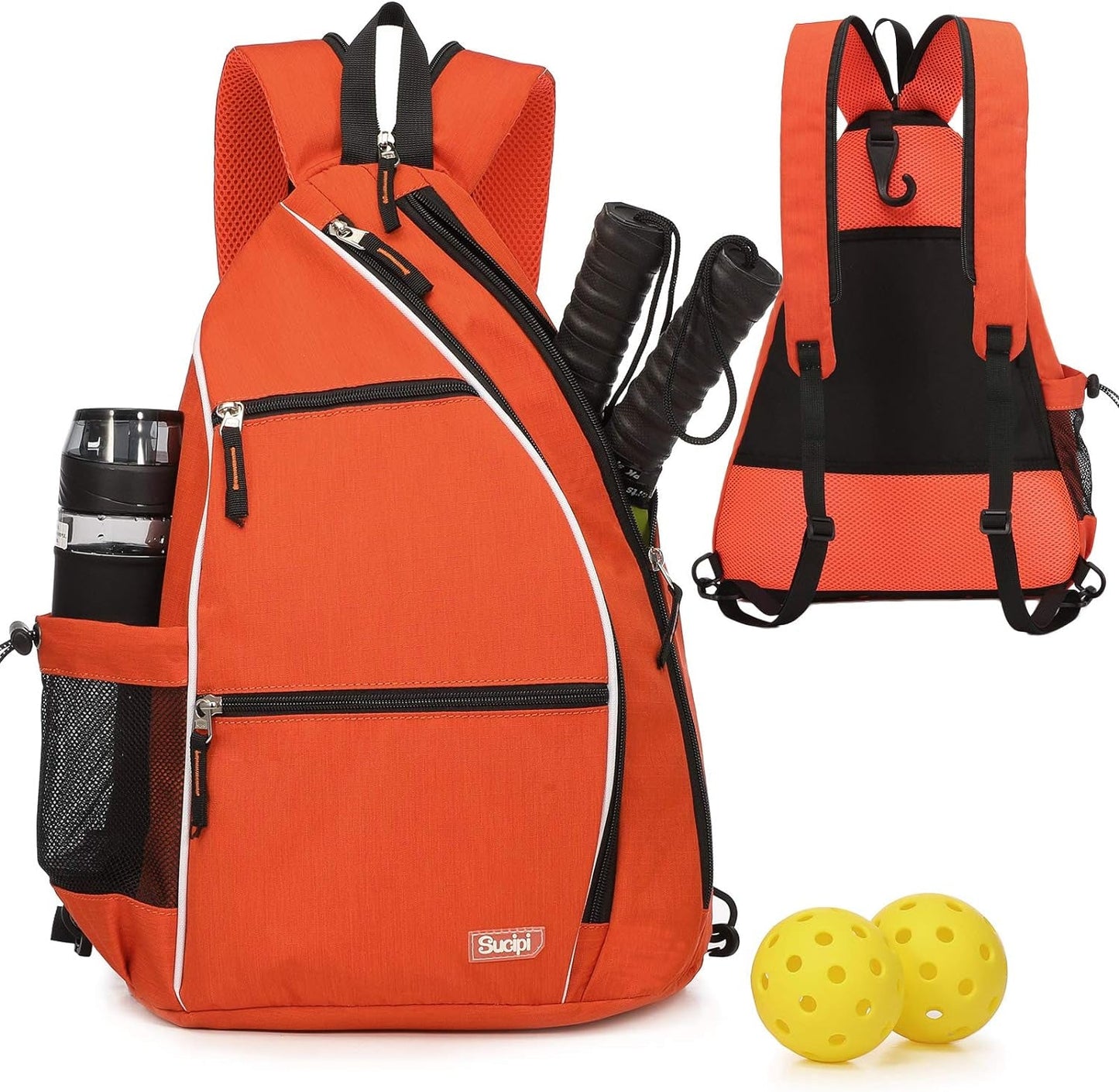 Women Pickleball Bag Reversible gear with Paddle Compartment Pocket..