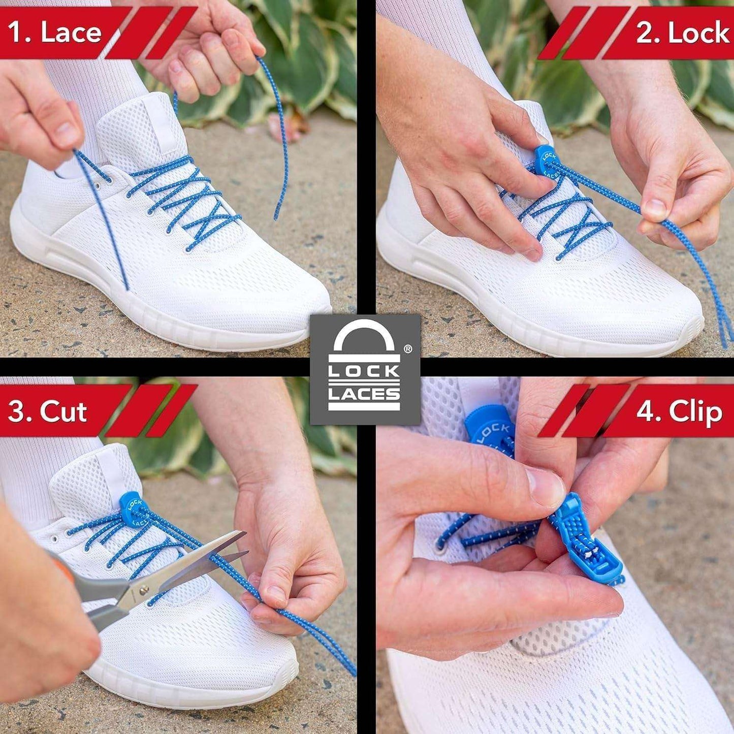 - Elastic No Tie Shoelaces 1 Size Fits All for Kids Adults Tieless Shoe Laces Tennis Shoes Sneakers