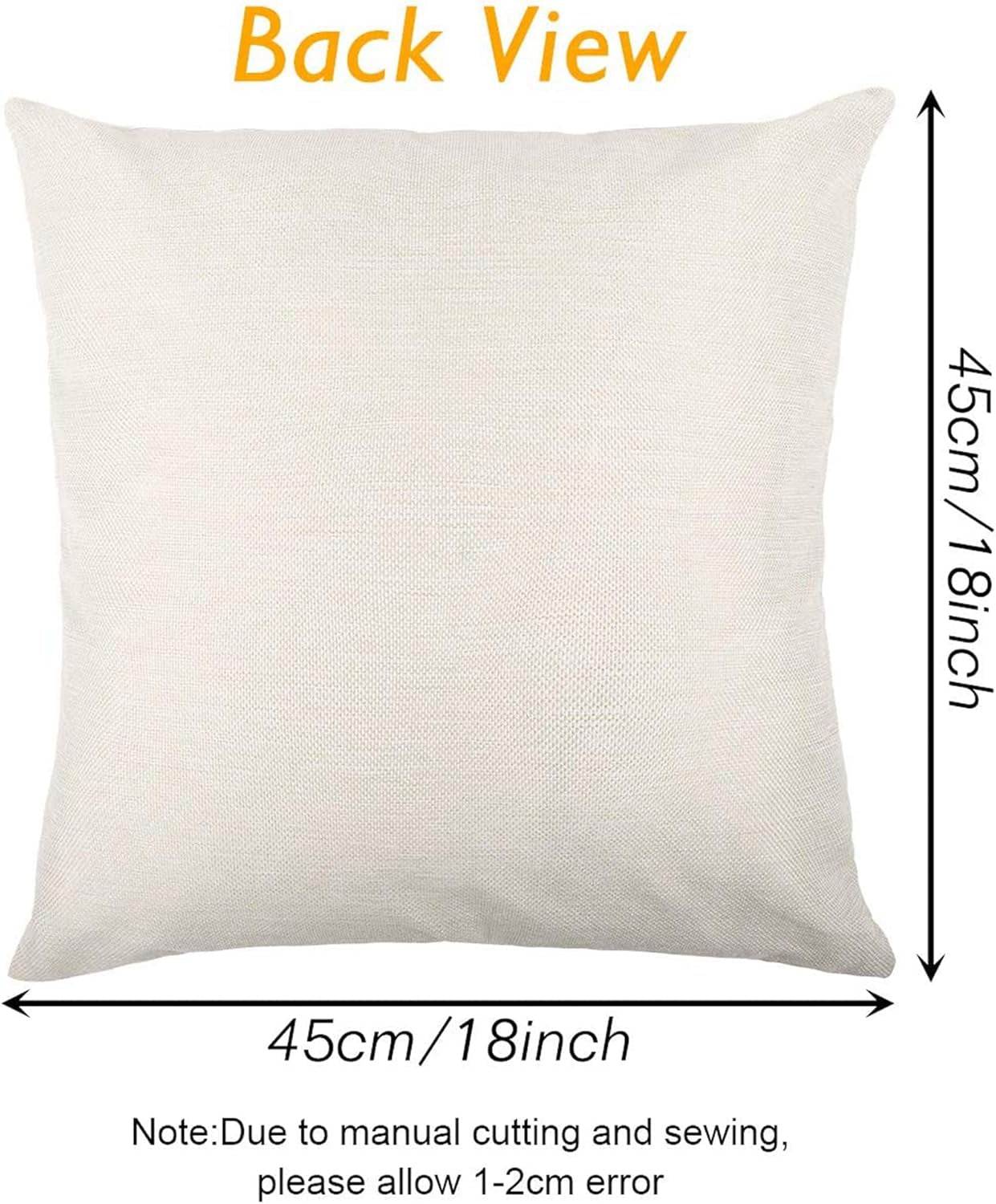 Set of 4 Decorative Spring Floret Throw Pillow Covers - Bicycle Car Flower Linen 18 X 18 Inches Pillow Cushion Case for Sofa Couch Bed Home Outdoor (18" X 18", Spring/Vintage)