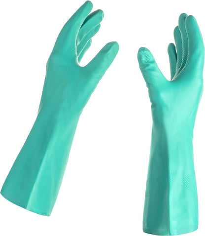 Nitrile Rubber Cleaning Gloves XL Latex Free, Reusable,1 Pair included