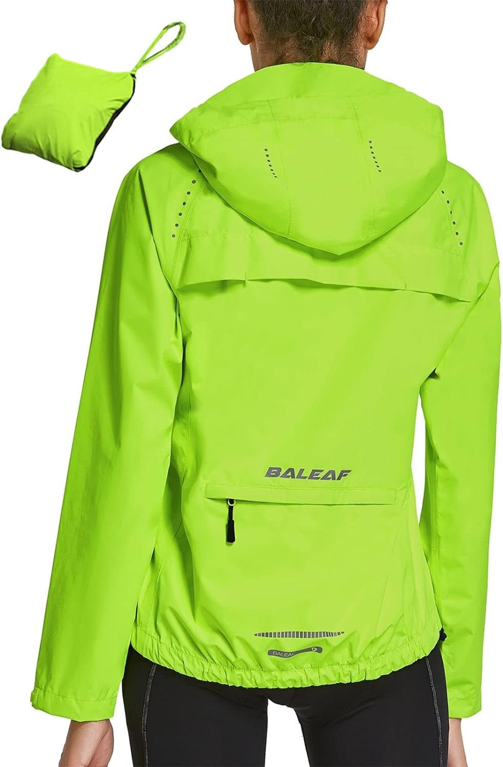 Women Rain Jacket with,  Waterproof, – Lightweight Hooded Windbreaker.