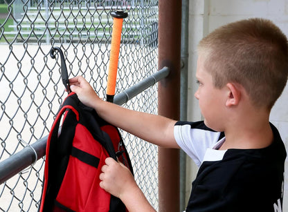 Youth Baseball Bag - Bat Backpack for Baseball, T-Ball & Softball Equipment & Gear | Holds Bat, Helmet, Glove | Fence Hook