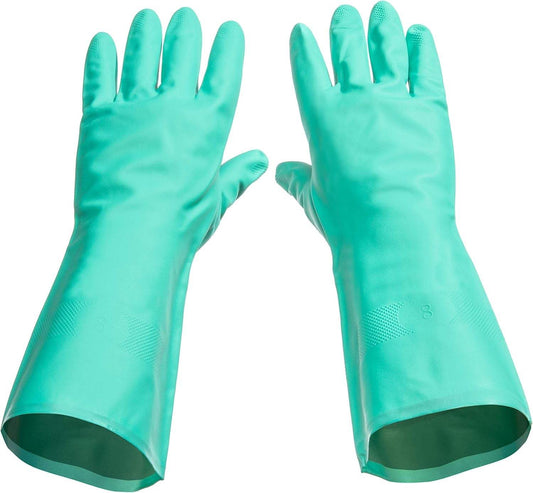 Nitrile Rubber Cleaning Gloves XL Latex Free, Reusable,1 Pair included