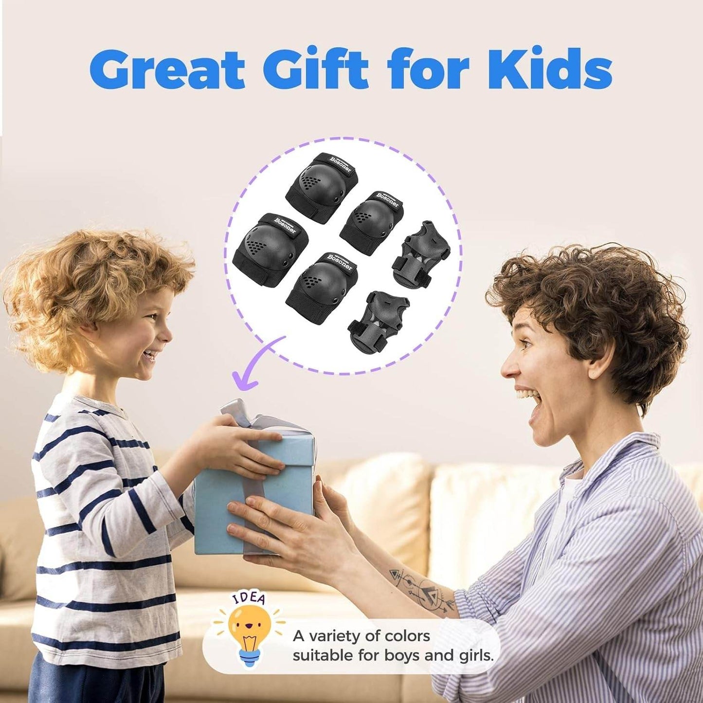 kids knee and elbow pads, for biking, Skating, Biking, Scooter Sports.